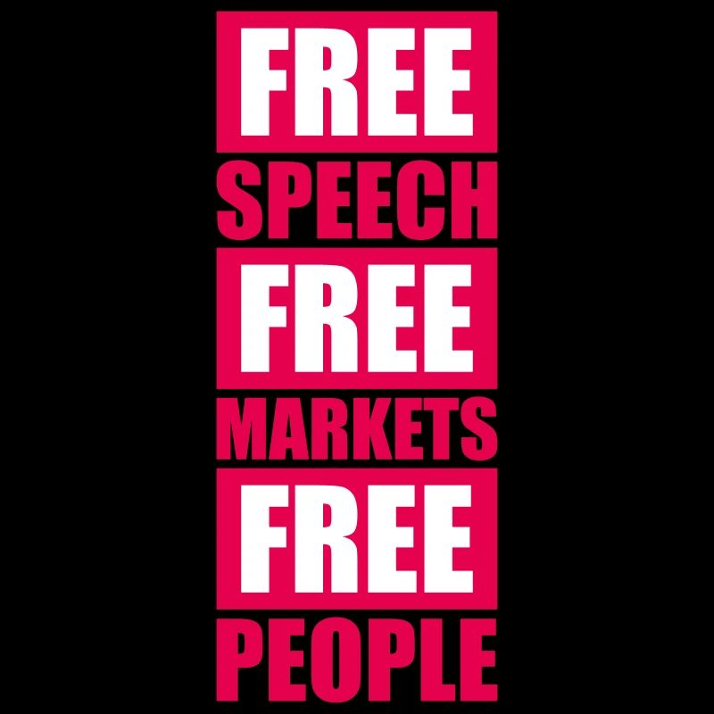 Marché de la liberté d’expression Peuple Libertarian Freedom Logo