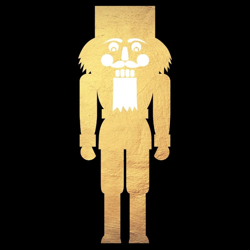 Nutcracker minimalist gold Christmas deluxe
