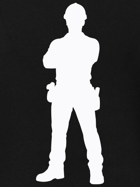 Bauarbeiter Bau Silhouette