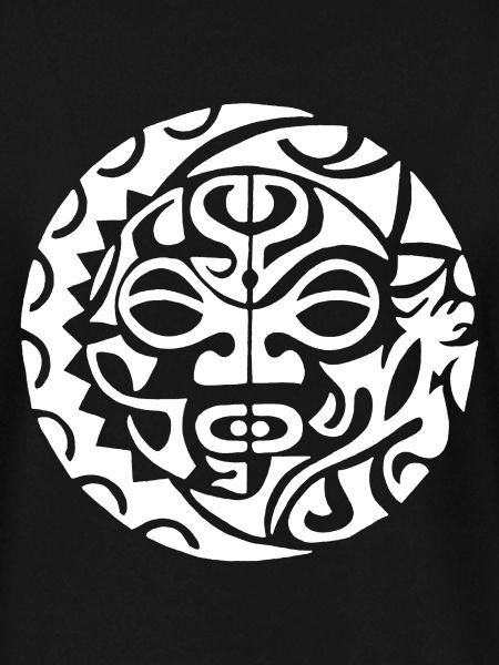 Polynesische Todeskopf weiß