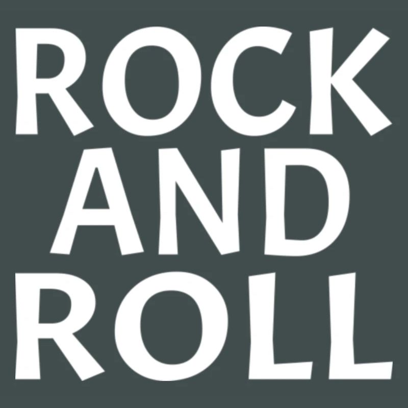 Conception typographique dynamique rock and roll