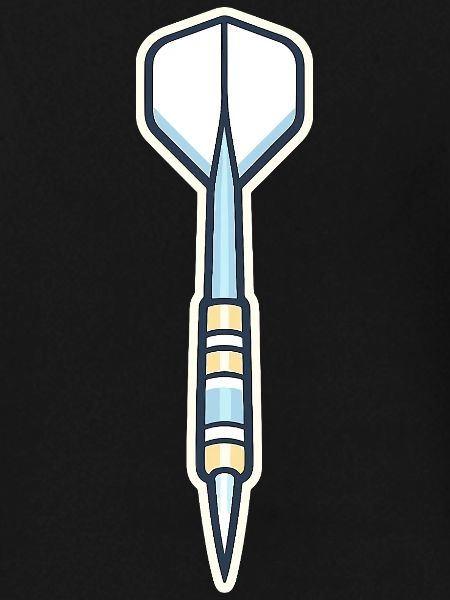 Blauer Speer-Schild Grafik