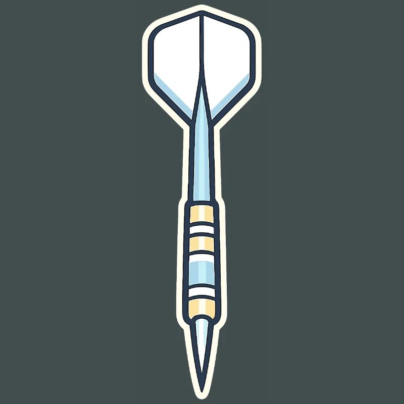 Blauer Speer-Schild Grafik