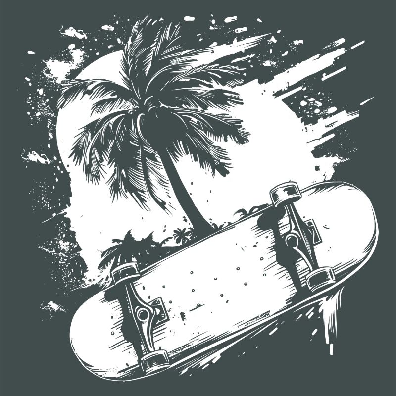 Skateboarding Drawing