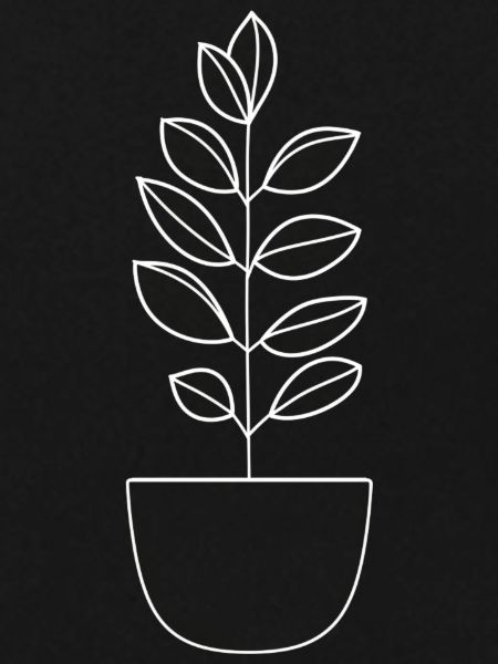 Pflanze minimalistisch