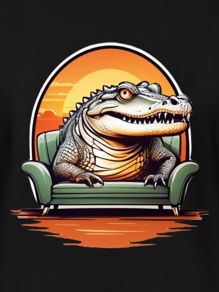 Alligator auf Sofa
