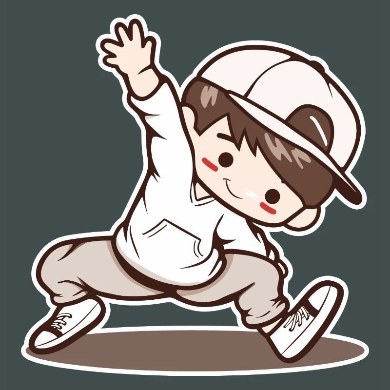 Kleiner Breakdancing Junge