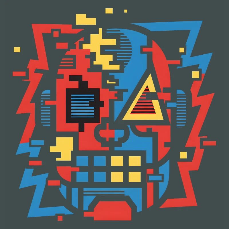 Face de bug abstraite