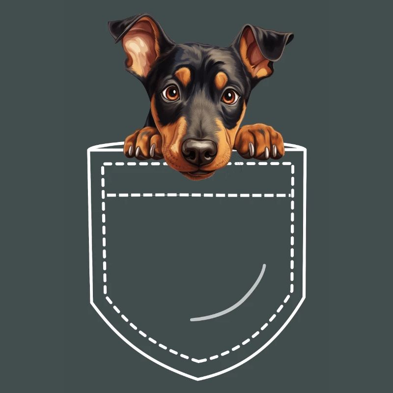 Hund Dobermann