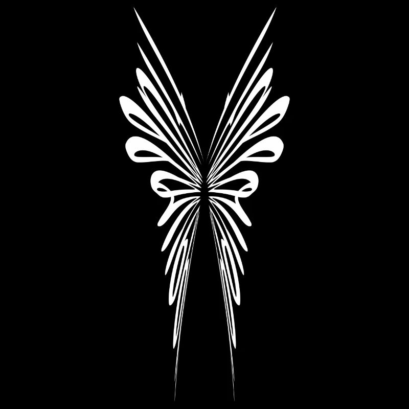 Filigree abstract wings
