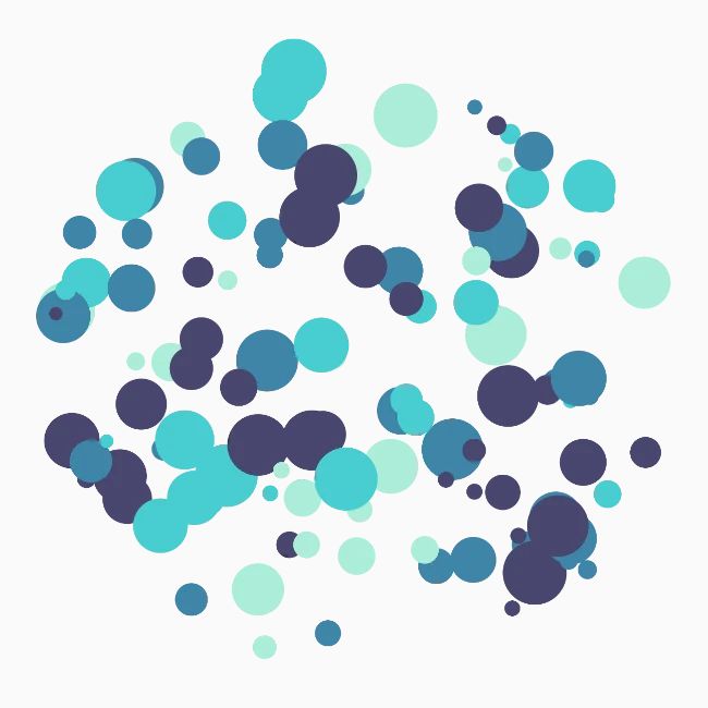 Motif cercles abstraits