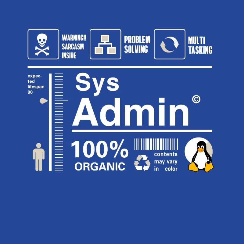 Sys Admin Pinguin Computer Nerd pc Platine cpu inh