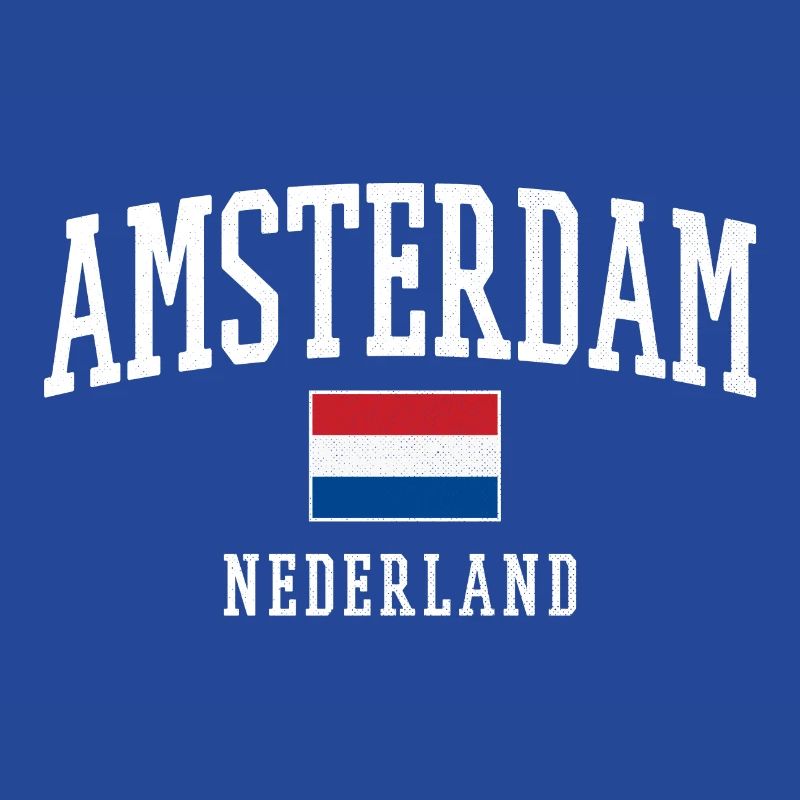 Conception du drapeau Amsterdam NL