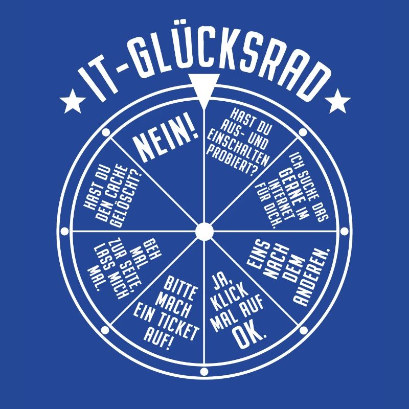 IT Support Glücksrad Service Desk IT Helpdesk Nerd