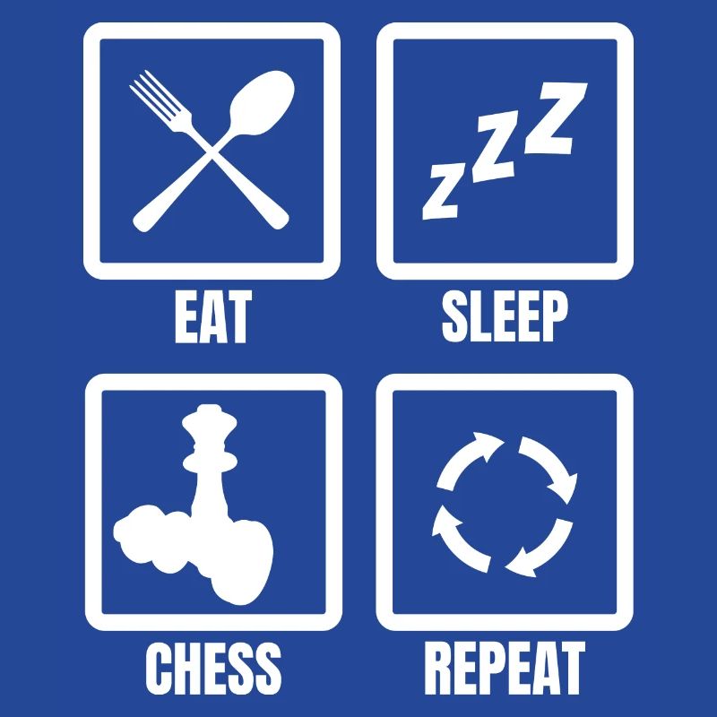 Manger, dormir, jouer aux échecs, répéter