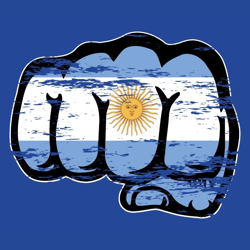 Argentinien Flagge Faust used