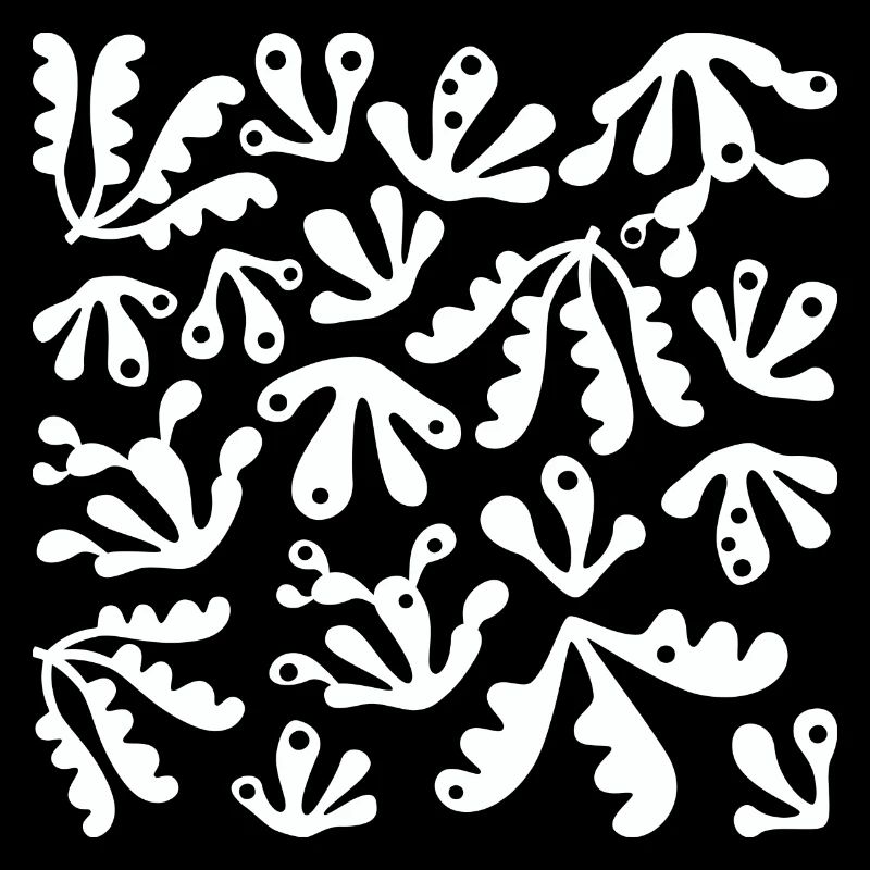 Abstrait Corail L Blanc