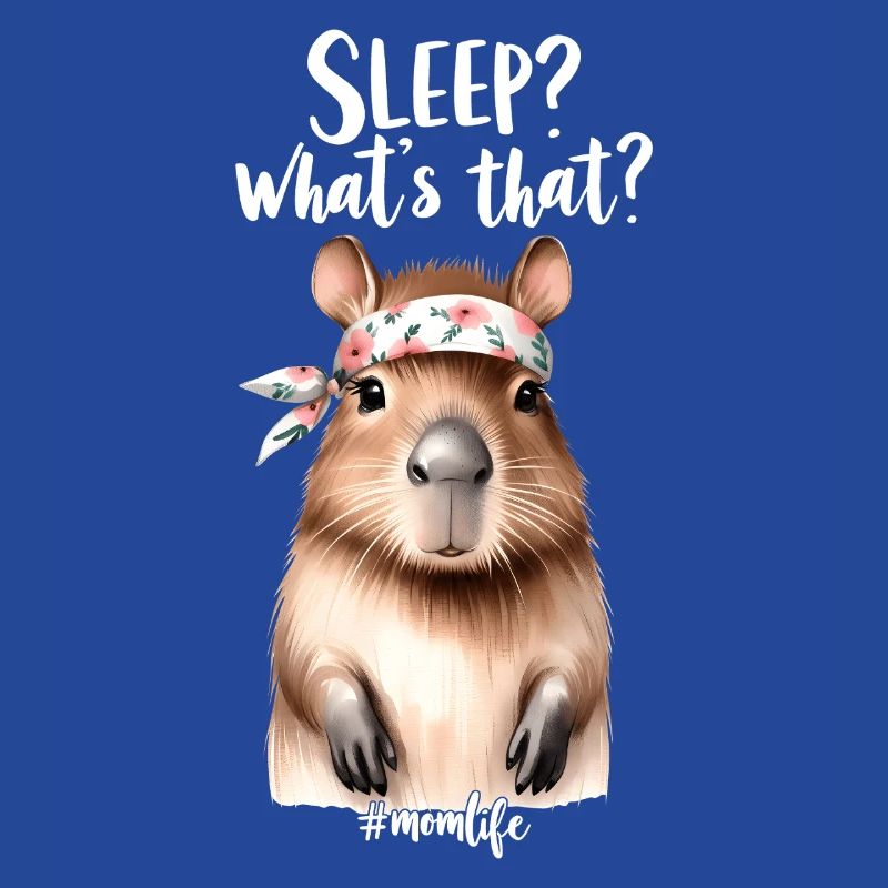 Schlaf? Was Ist Das? Capybara Mutter Mama Geschenk