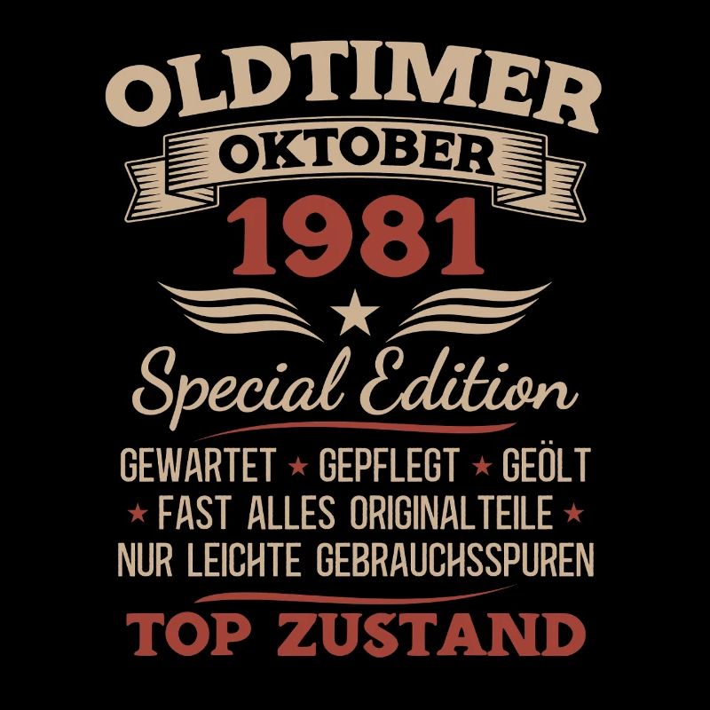44. Geburtstag Geschenk Oldtimer Oktober 1981