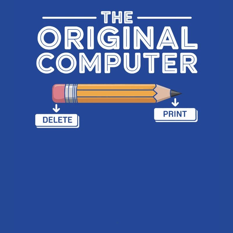 Der Original Computer – Bleistift Delete & Print