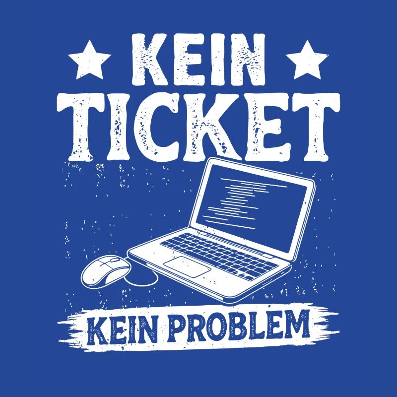 Ordinateur de nerd PAS DE TICKET PAS DE PROBLÈME DRÔLE