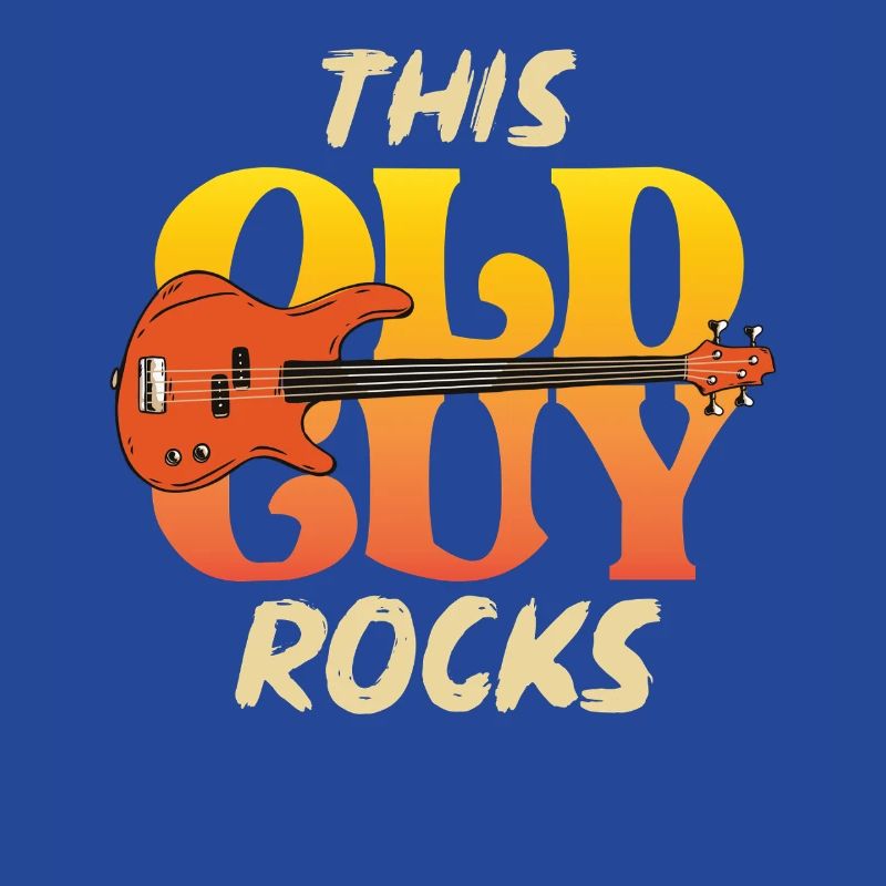 This Old Guy Rocks Guitar Tee