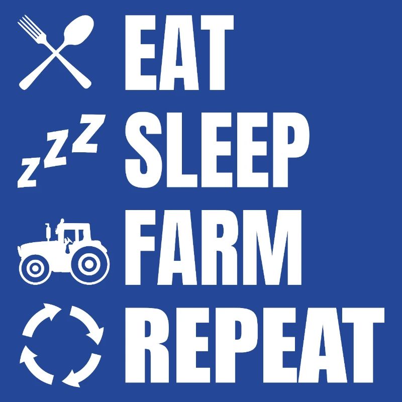 Manger, dormir, labourer, répéter
