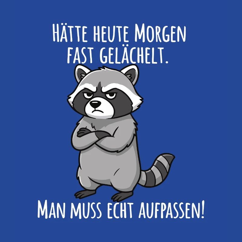Almost Smiled – Grumpy Raccoon Morning Grouch