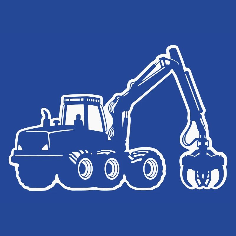 Silhouette de moissonneuse