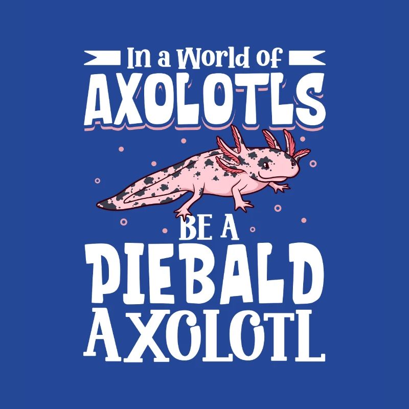 Sei ein Piebald Axolotl