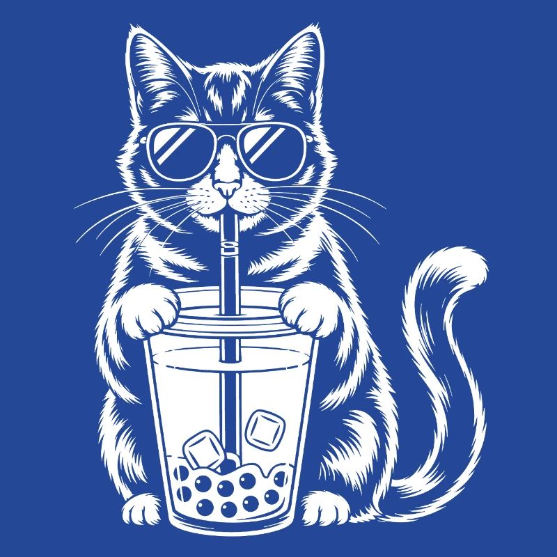 Chat avec bubble tea