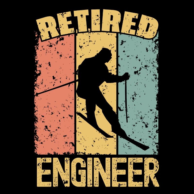 Skiing retired engineer
