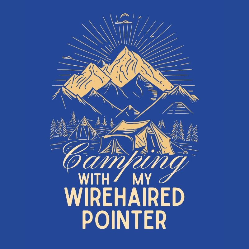 German Wirehaired Camping Wirehaired Pointer