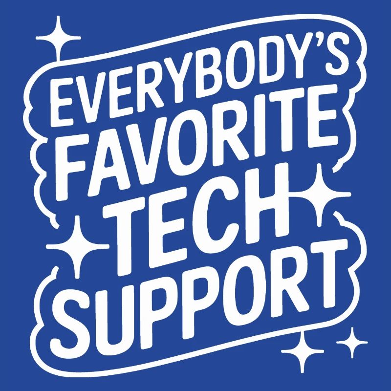 Technischer Support Computerfreak Nerd