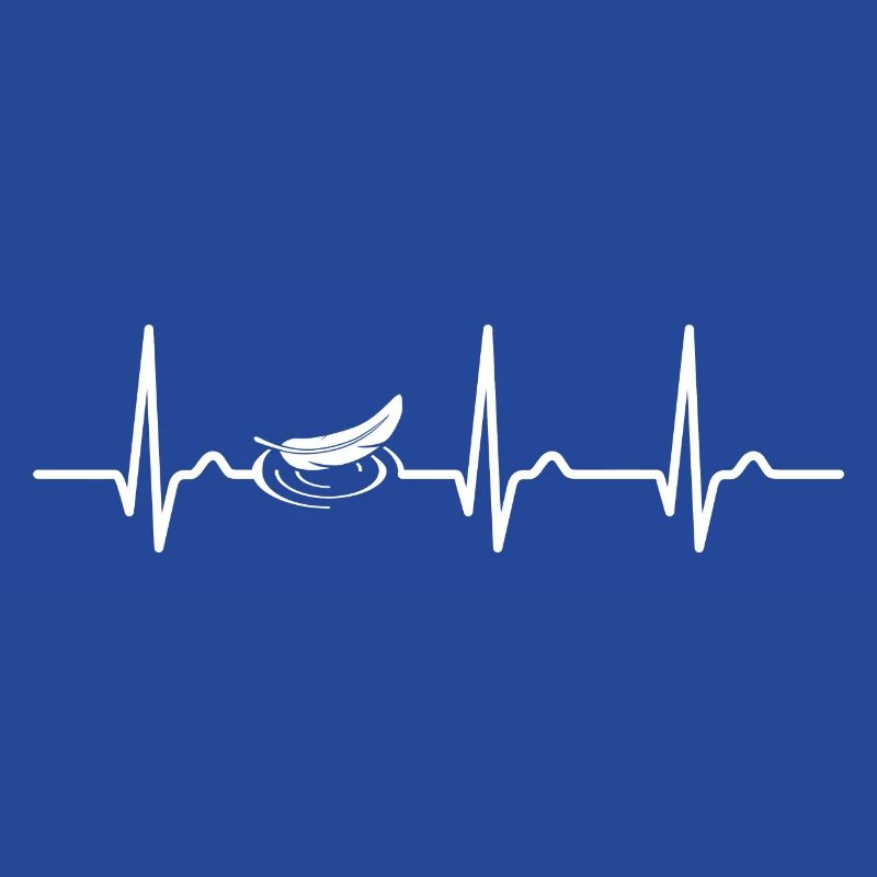 Courbe ECG - courbe cardiaque - source - eau - silence