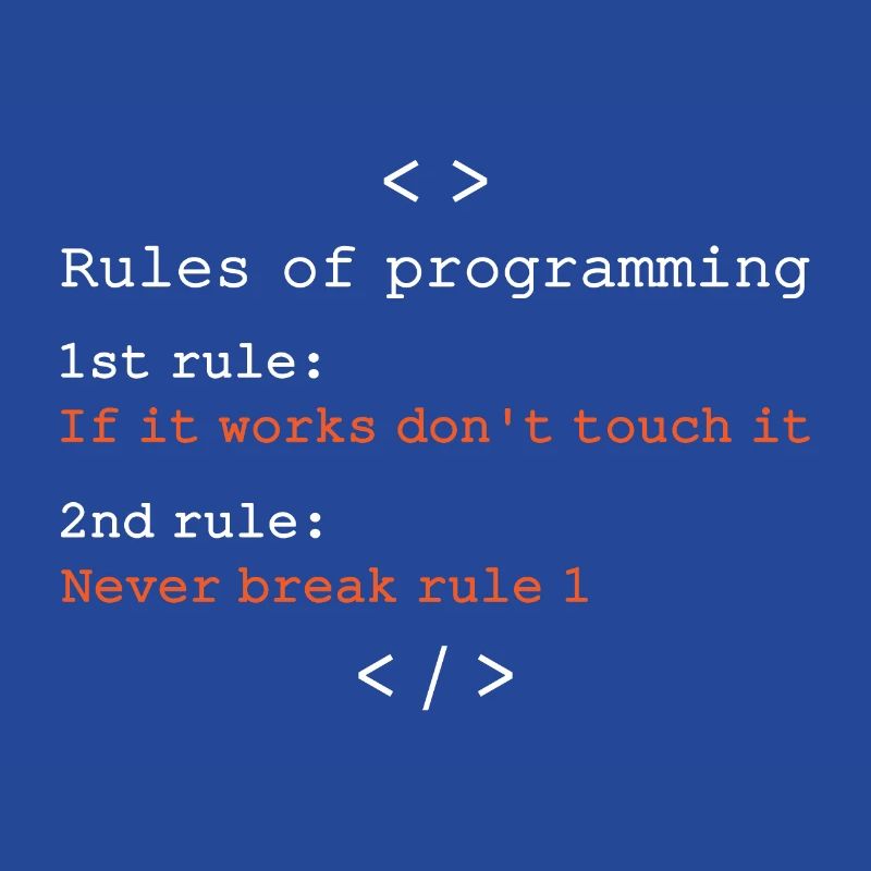 Règles de programmation