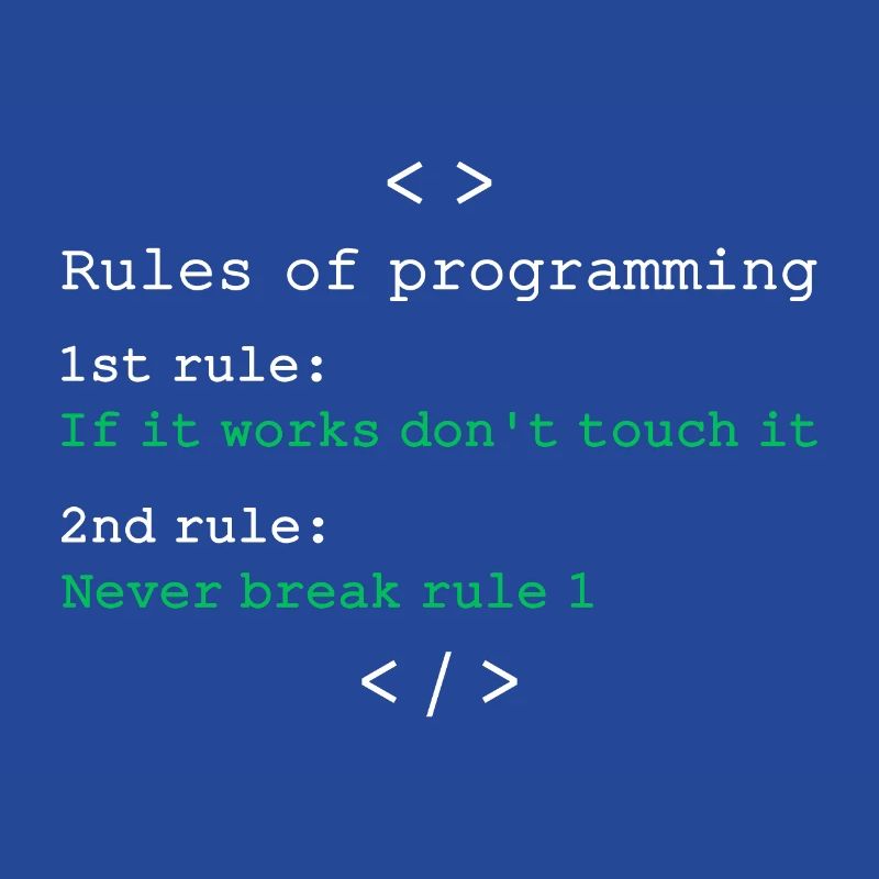 Règles de programmation