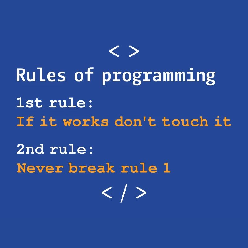 Règles de programmation