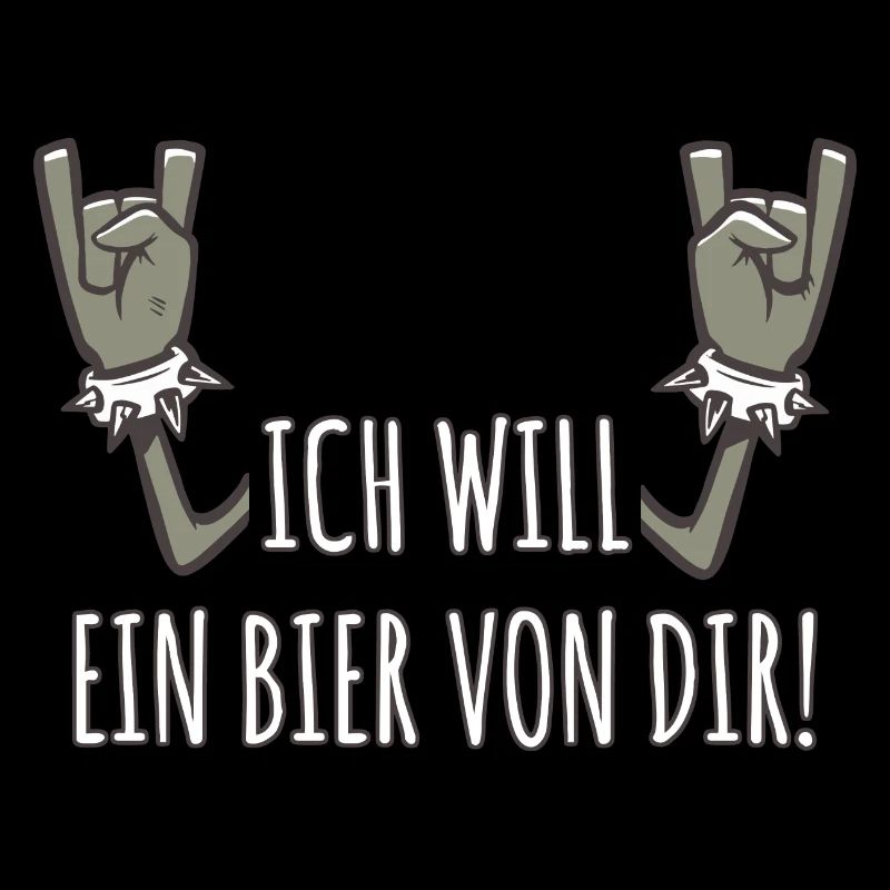 Pommesgabel Spruch Ich Will Ein Bier Von Dir