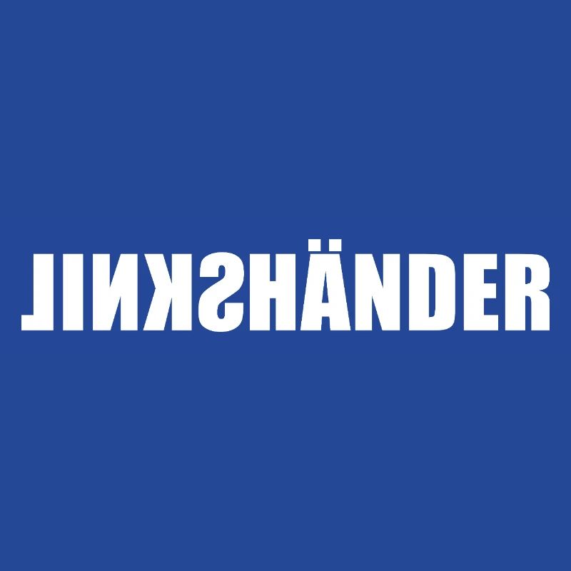 Left-handed - with left - mirror writing