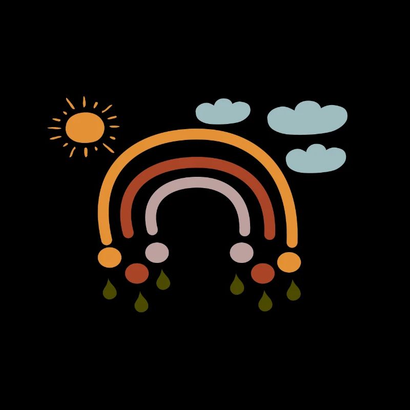 Rainbow Sun Clouds