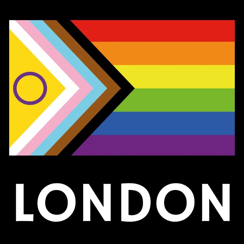Drapeau de progrès de la fierté inclusive de Londres