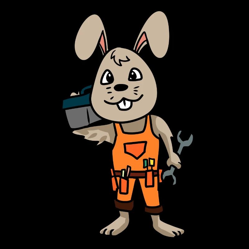 Mechanic Mechanic Mechanic Workshop Professions Car Rabbit