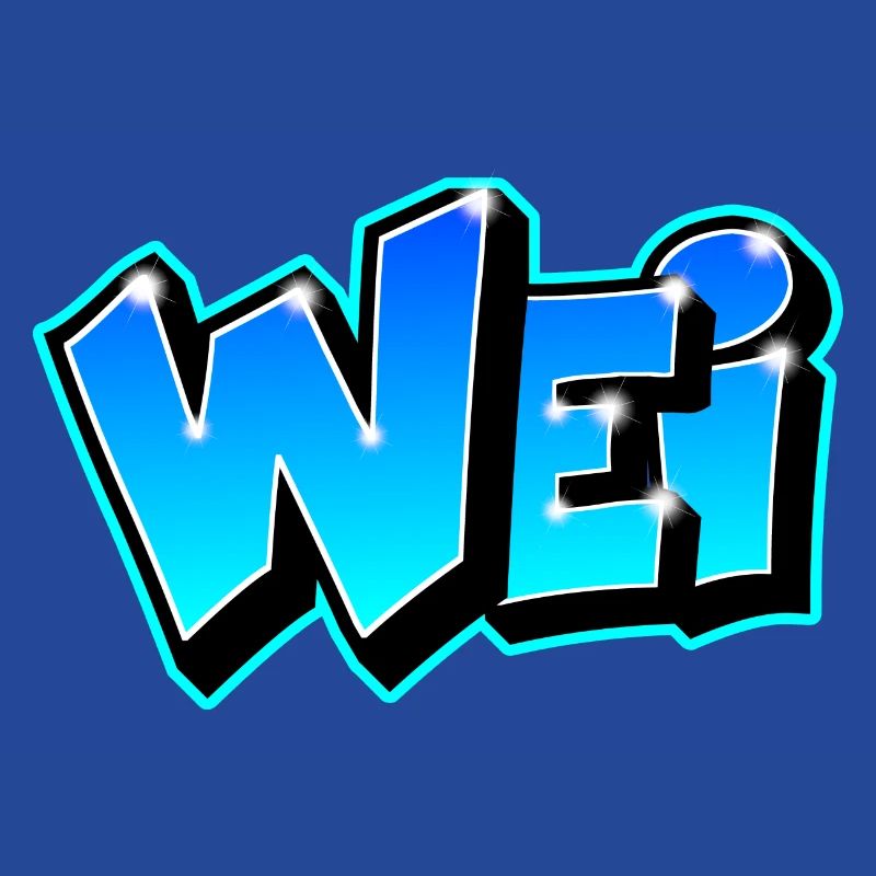 Graffiti First Name WEI Printable on All
