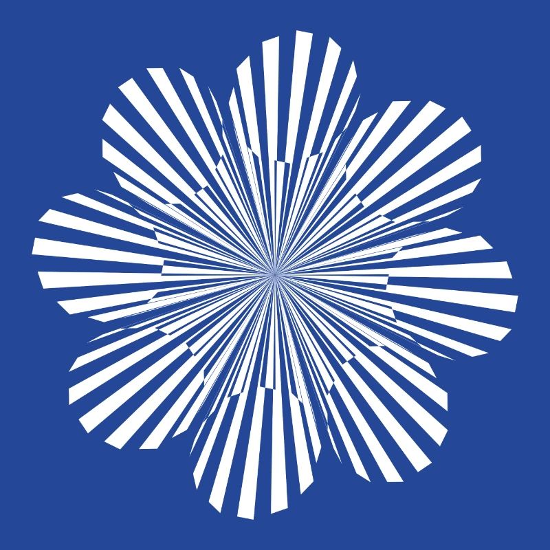 Psychedelic pattern black white