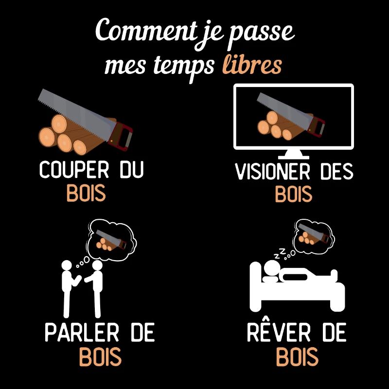 temp libre couper du bois cadeau bucheron