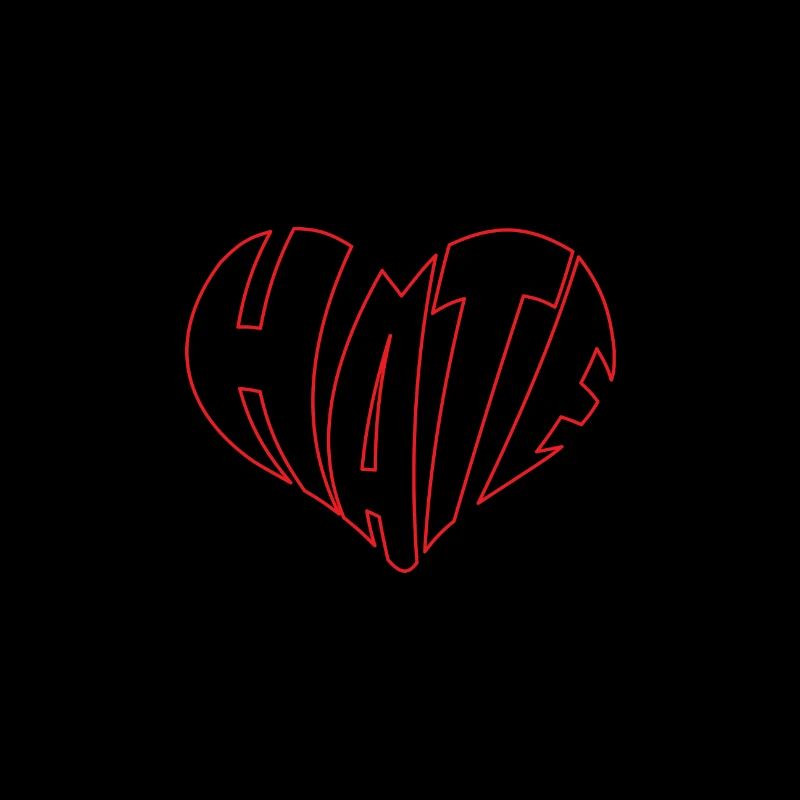 No Hate Dislike Stop Hate Anti Hate