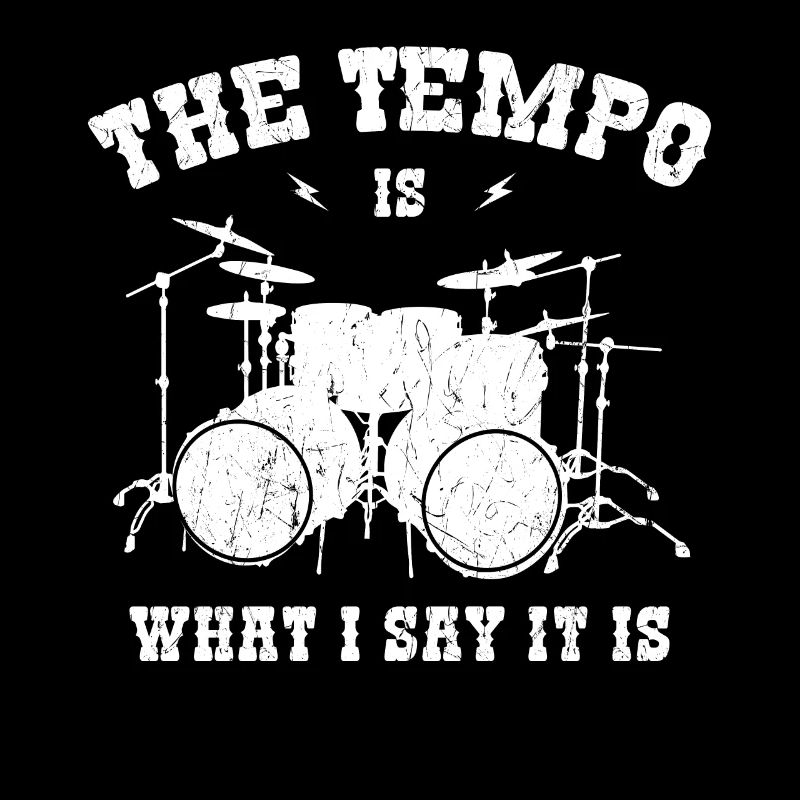 Le tempo de la batterie, c’est ce que je dis, c’est un batteur stupide