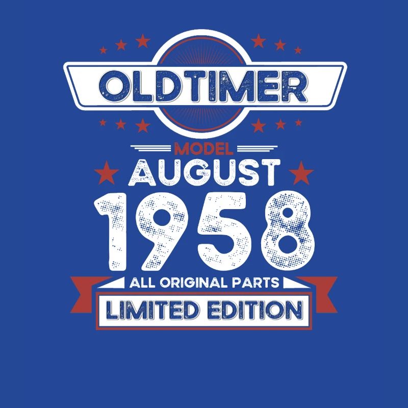 Oldtimer August 1958 Born 1958 66th Birthday