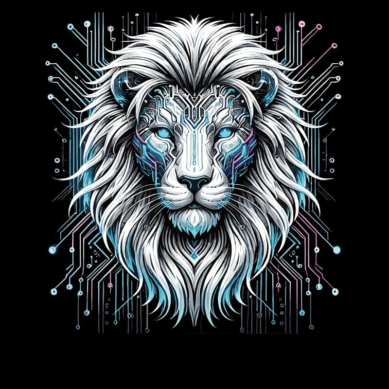 Techno-Savanne: Der digitale Löwe